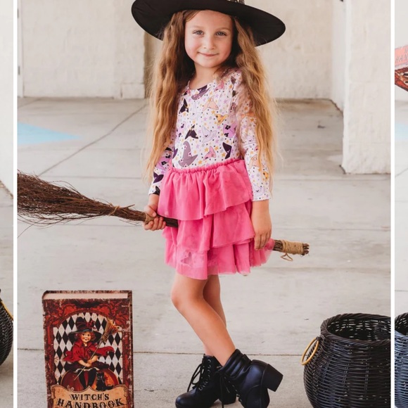 Dream big little co witch hat Halloween tutu tulle dress - Picture 10 of 10